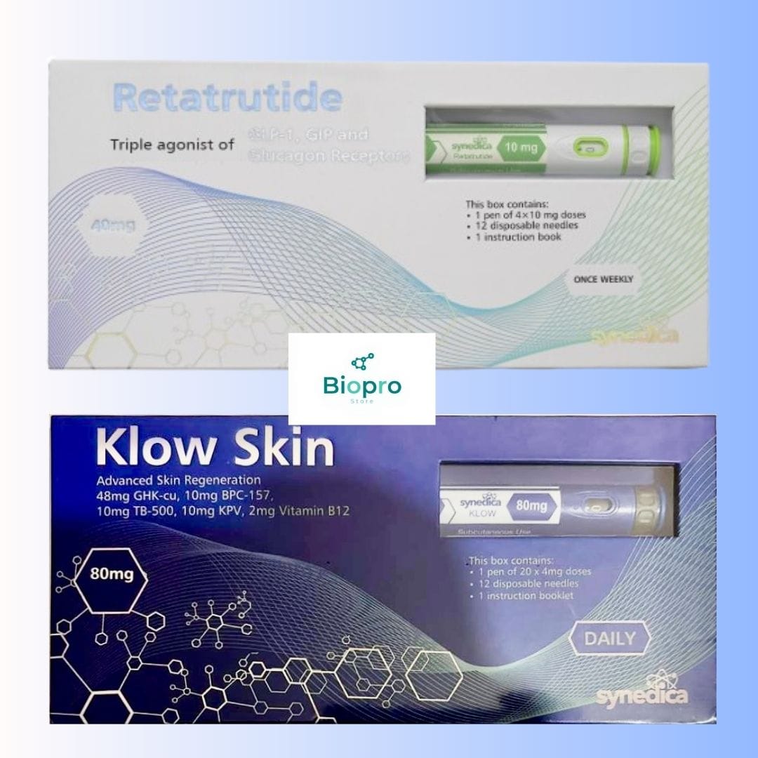 Synedica Retatrutide 40mg + KLOW Skin 80mg Bundle