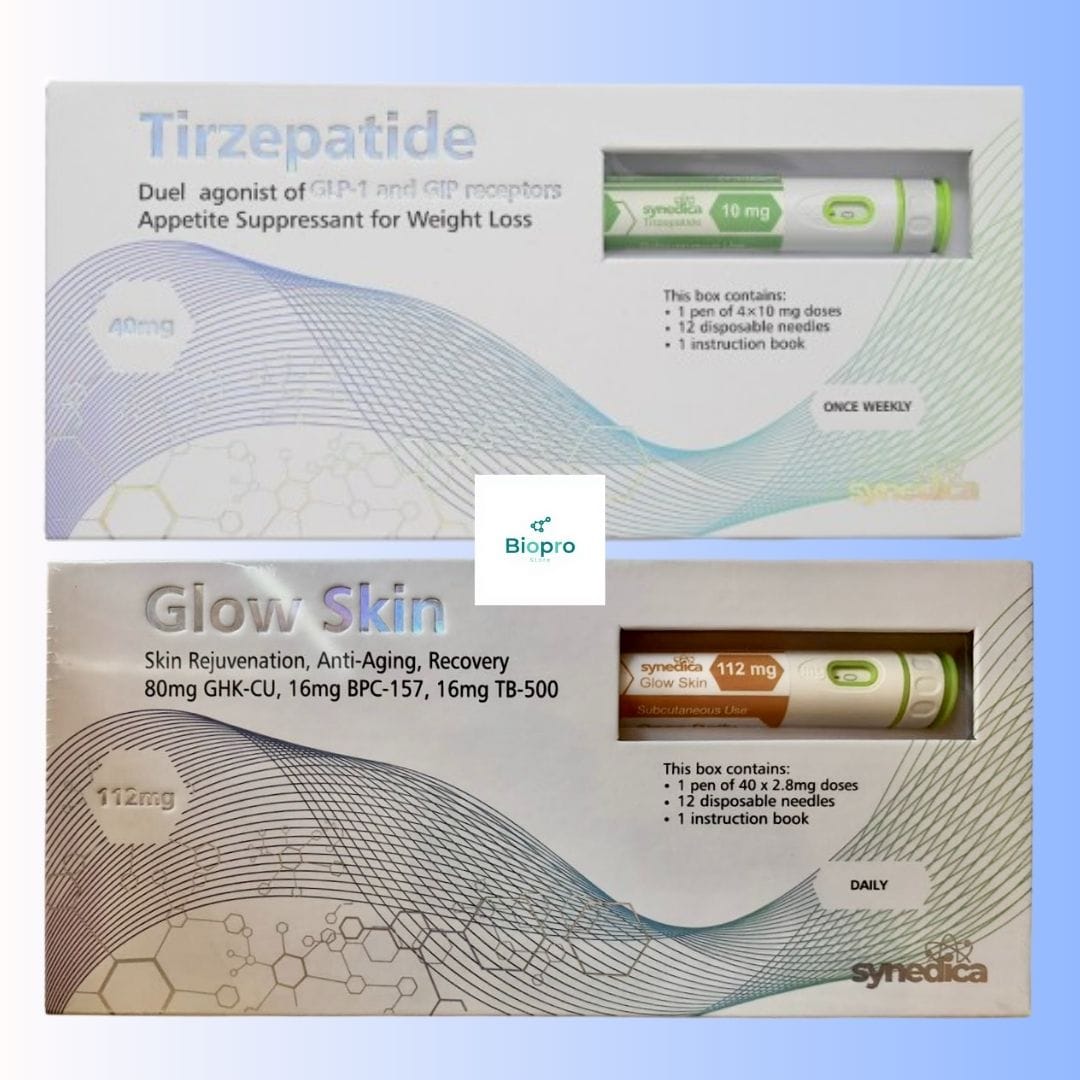 Synedica Tirzepatide 40mg + GLOW Skin 112mg Bundle